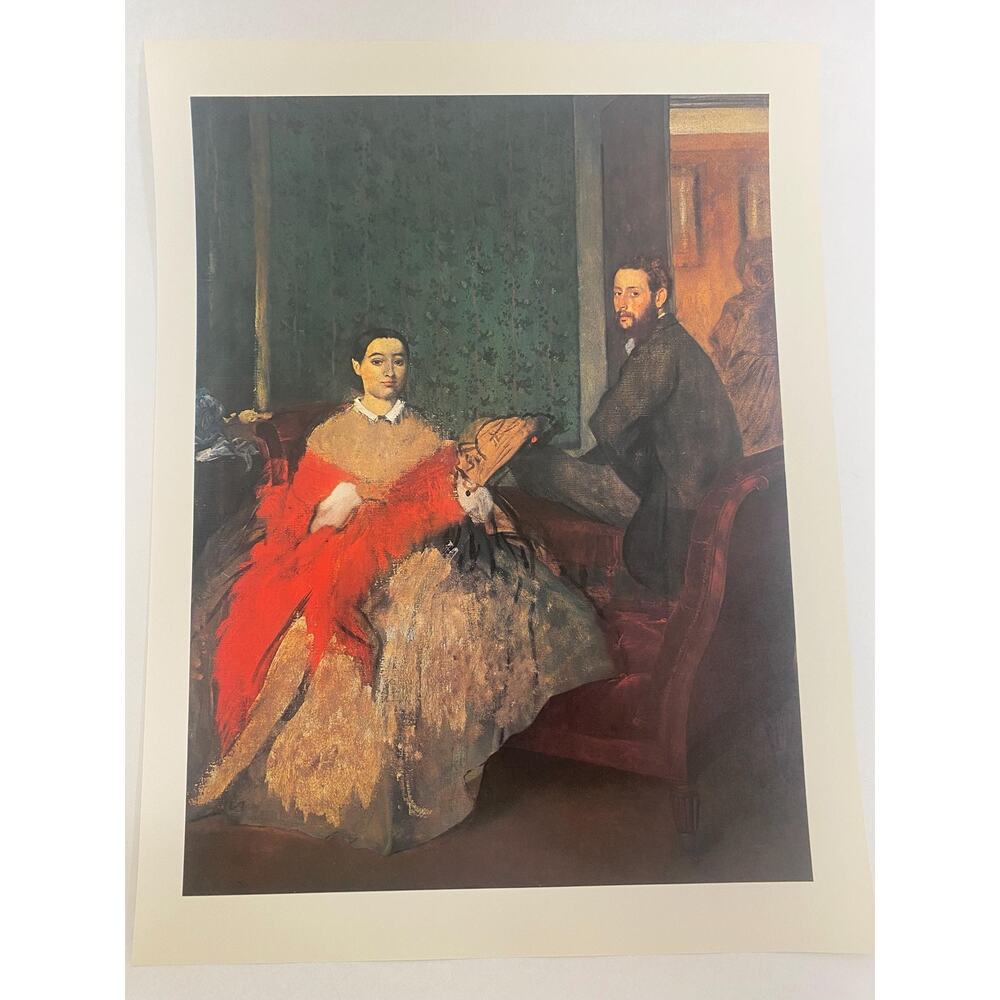 Edgar Degas, Duke And Duchess Of Morbilli, Print, Book Page, Painting